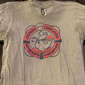 Men’s XL Johnny Cupcakes Ts- worn/used.